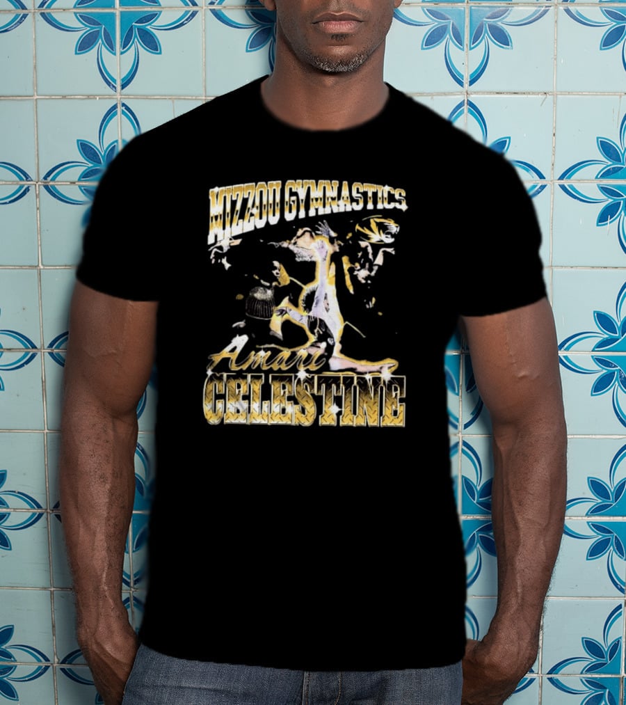Mizzou Gymnastics Amari Celestine Throwback 90s T-Shirt