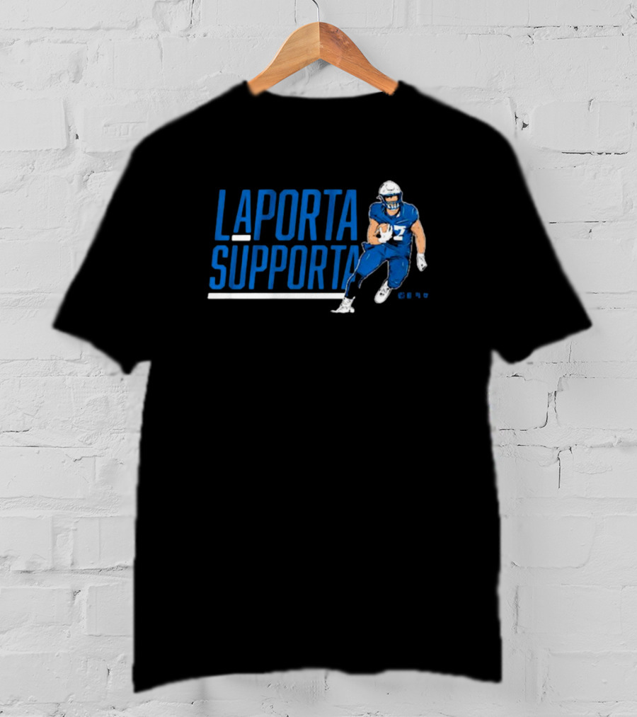 Sam LaPorta Supporta Detroit Lions NFL Football Player T-Shirt