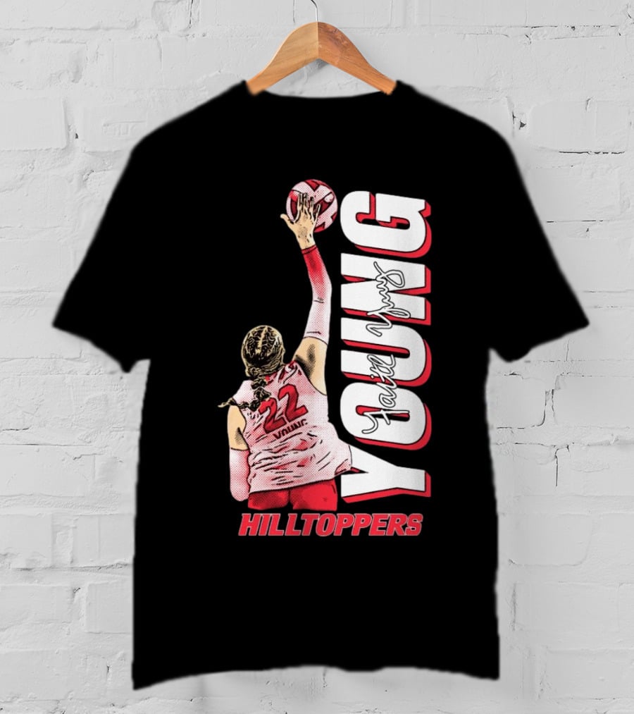 Faith Young Hilltoppers WKU Volleyball 22 Signature T-Shirt