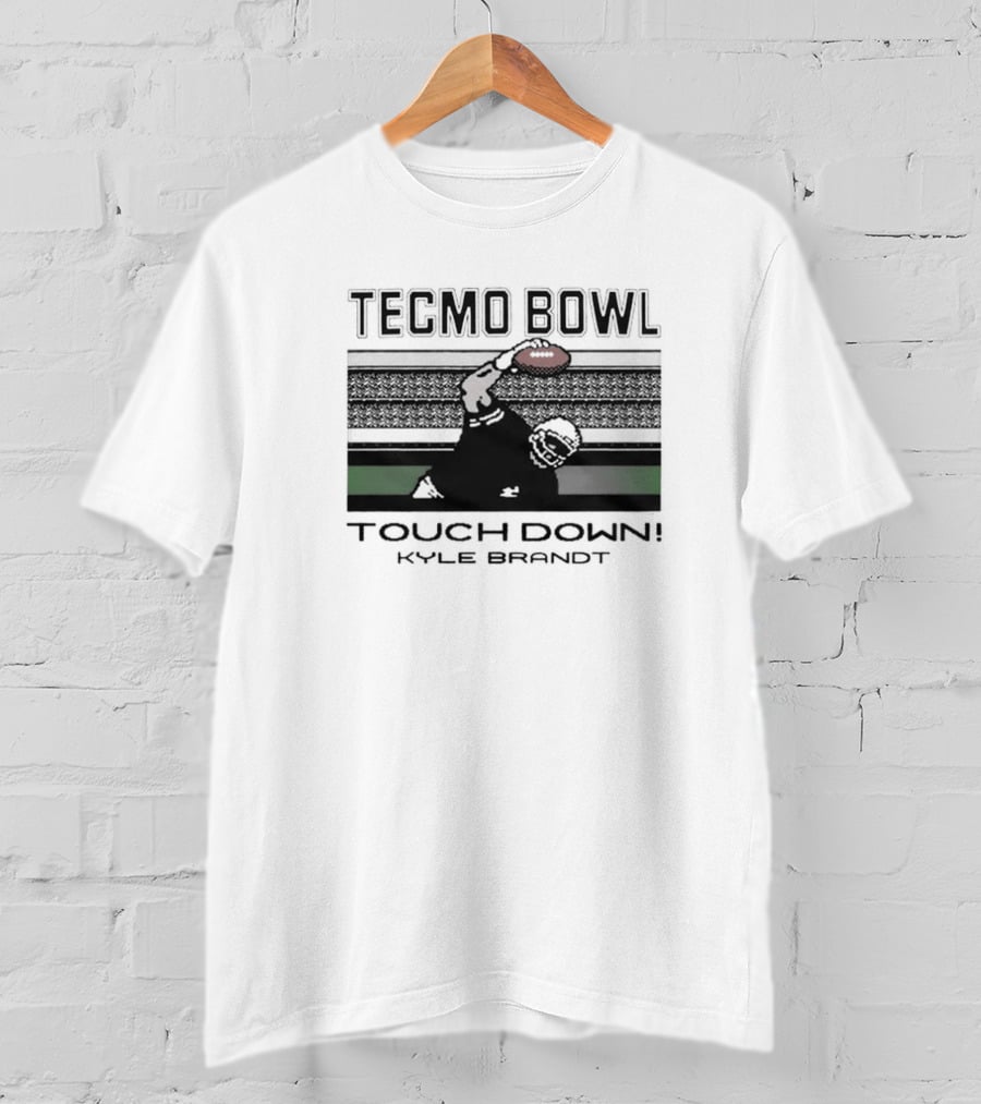 Tecmo Bowl Touchdown Kyle Brandt NFL T-Shirt