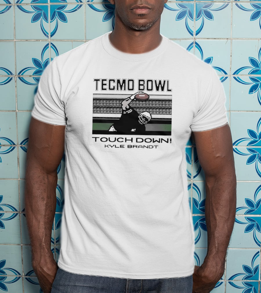 Tecmo Bowl Touchdown Kyle Brandt NFL T-Shirt