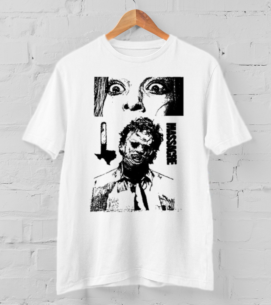 San Antonio Sharpist Texas Chainsaw Massacre Face Horror T-Shirt