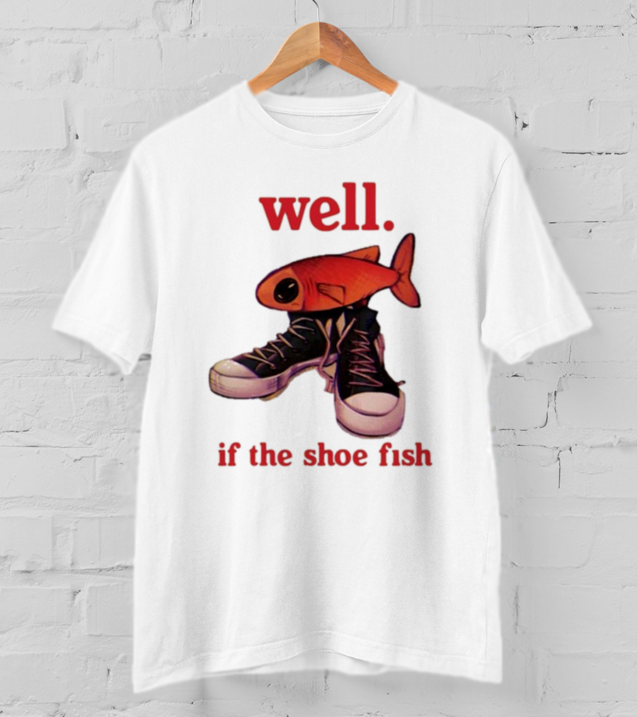 Well If The Shoe Fish, Converse Sneakers And Orange Fish T-Shirt
