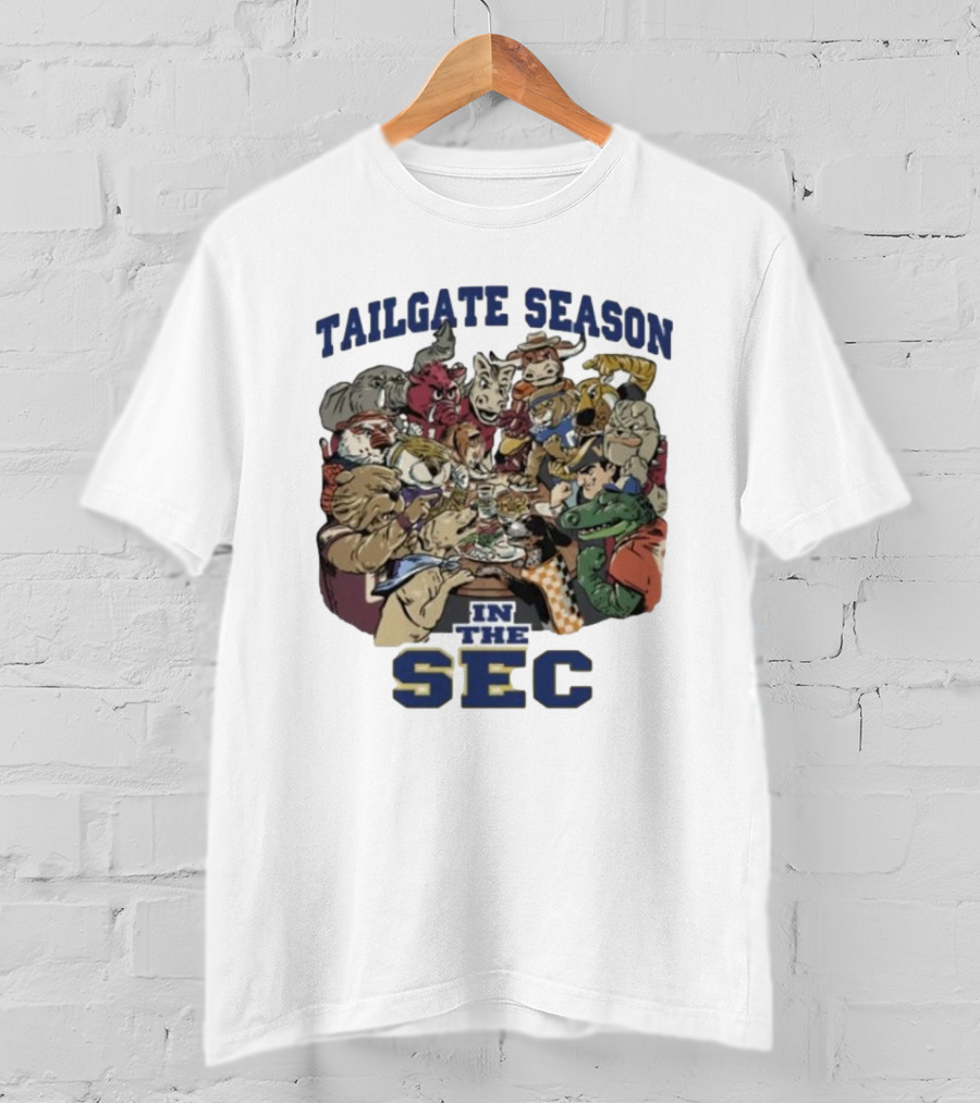 Tailgate Season In The SEC Mascot Gathering T-Shirt