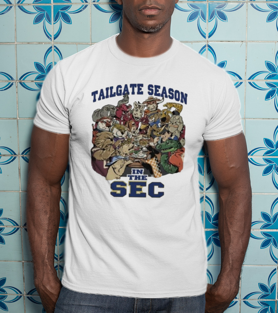 Tailgate Season In The SEC Mascot Gathering T-Shirt