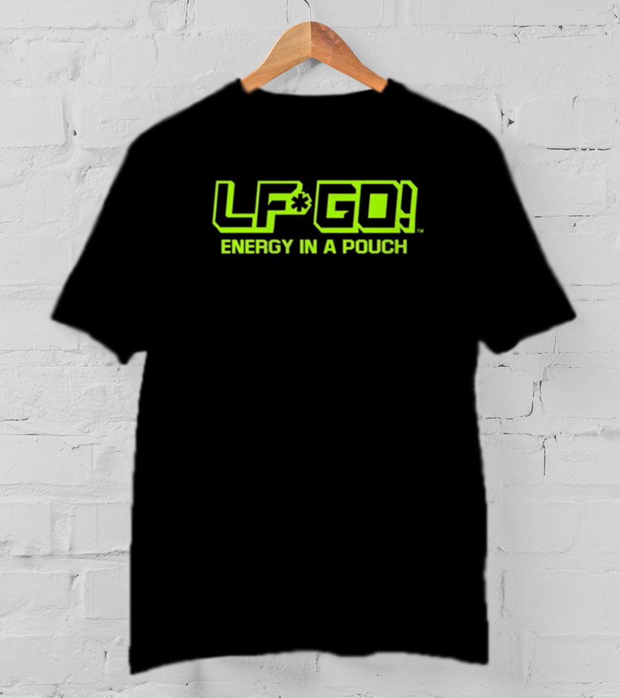 LFGO Energy In A Pouch Bright Neon Branding T-Shirt