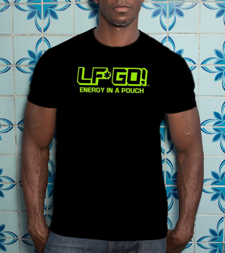 LFGO Energy In A Pouch Bright Neon Branding T-Shirt