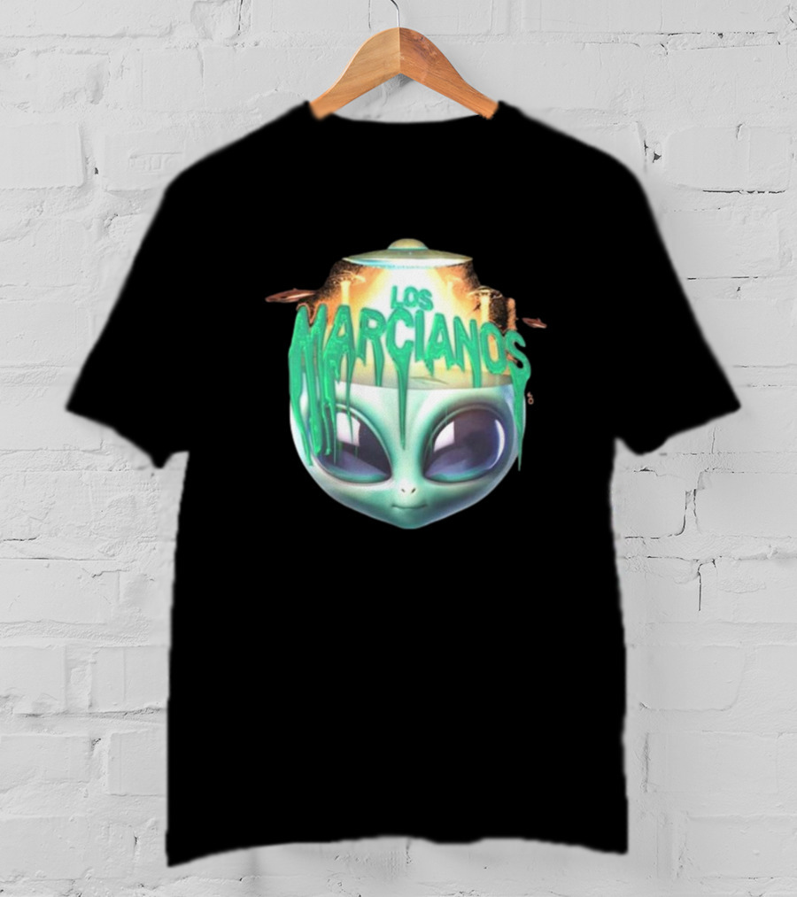 Los Marcianos Alien Head Universal Music Merch T-Shirt