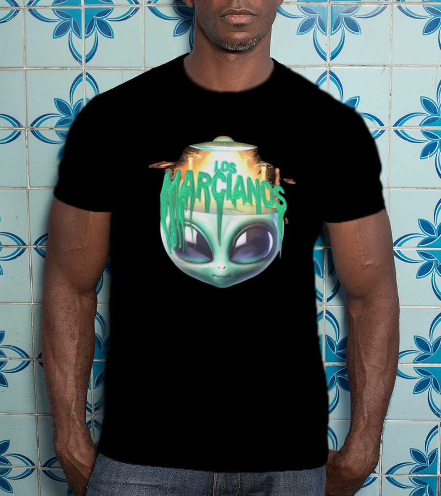 Los Marcianos Alien Head Universal Music Merch T-Shirt