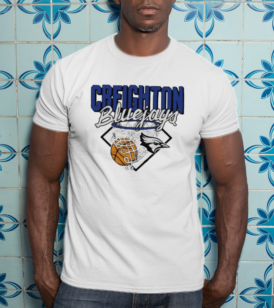 Creighton Bluejays Basketball Nothing But Net T-Shirt