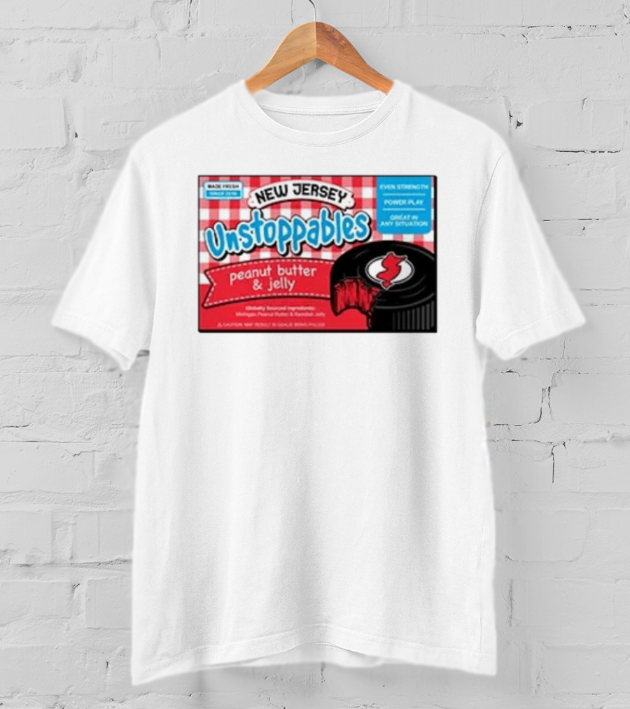 New Jersey Unstoppables Peanut Butter And Jelly Even Strength Power Play T-Shirt