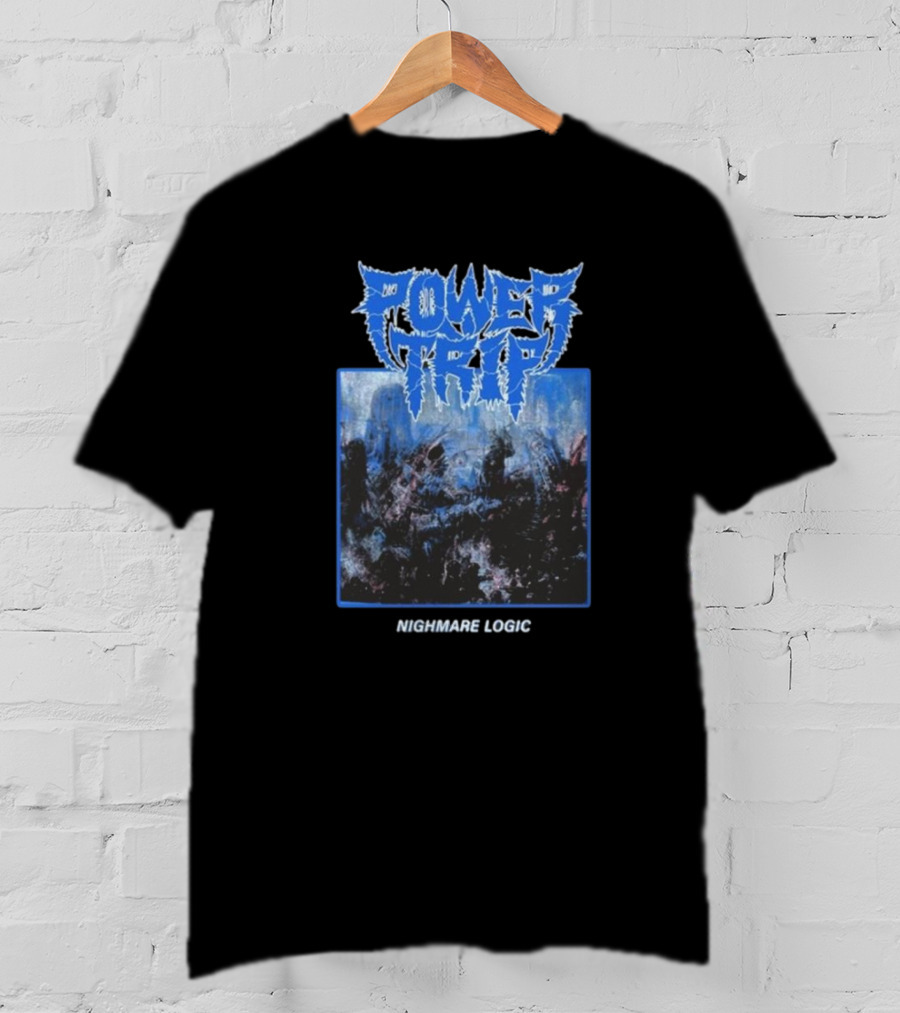 Power Trip Nightmare Logic Album Cover T-Shirt