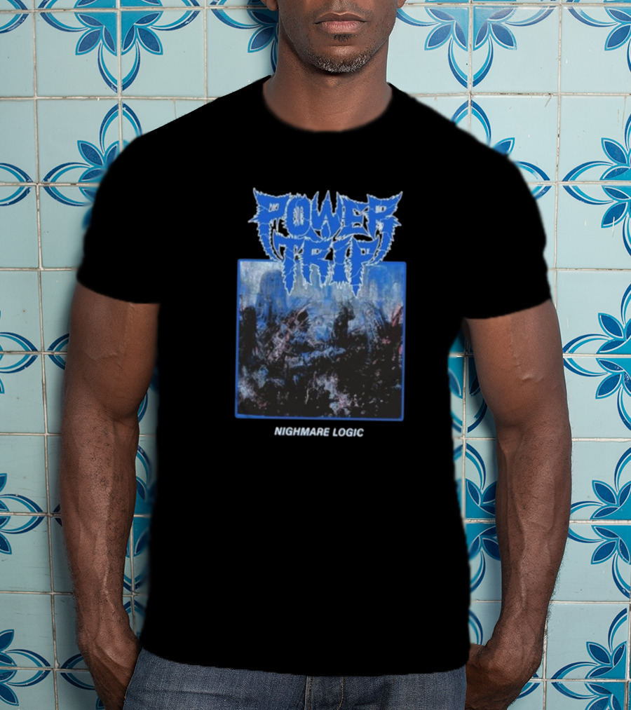 Power Trip Nightmare Logic Album Cover T-Shirt