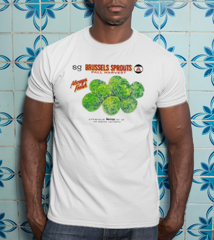 Sweetgreen X MNTGE Brussels Sprouts Fall Harvest Always Fresh Los Angeles California T-Shirt