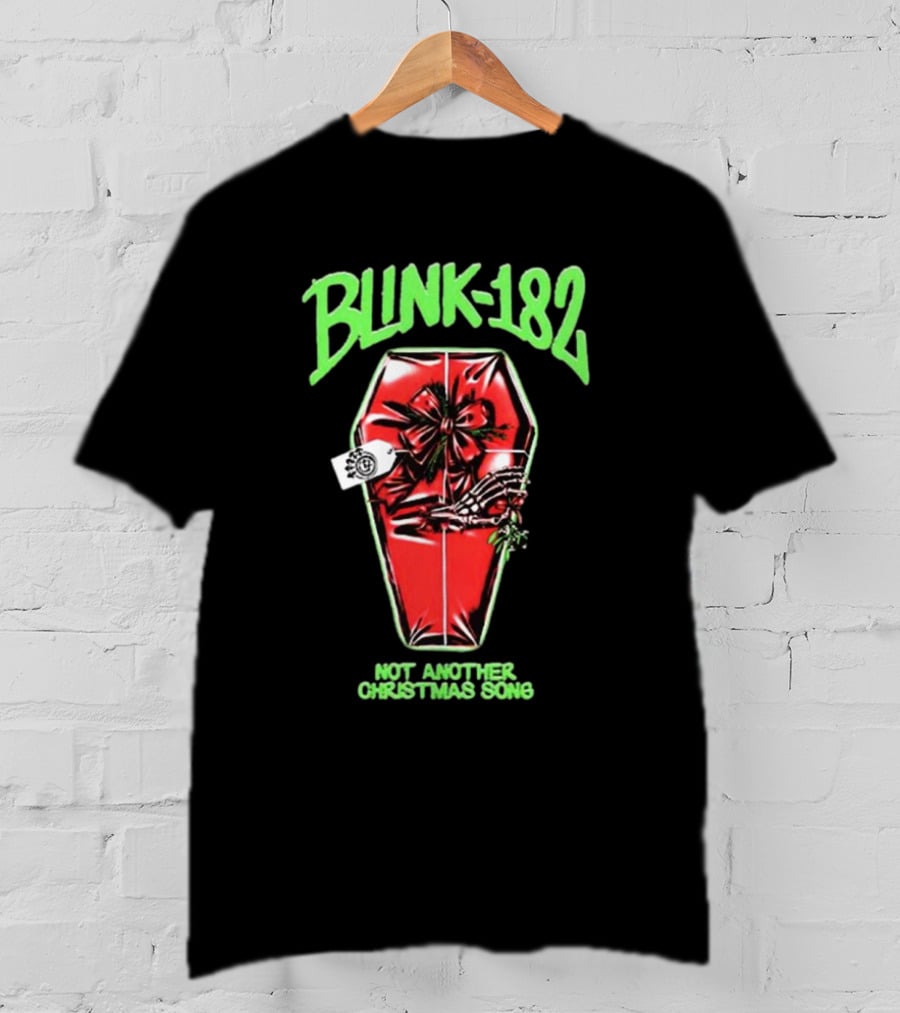 Blink-182 Not Another Christmas Song Coffin Gift T-Shirt