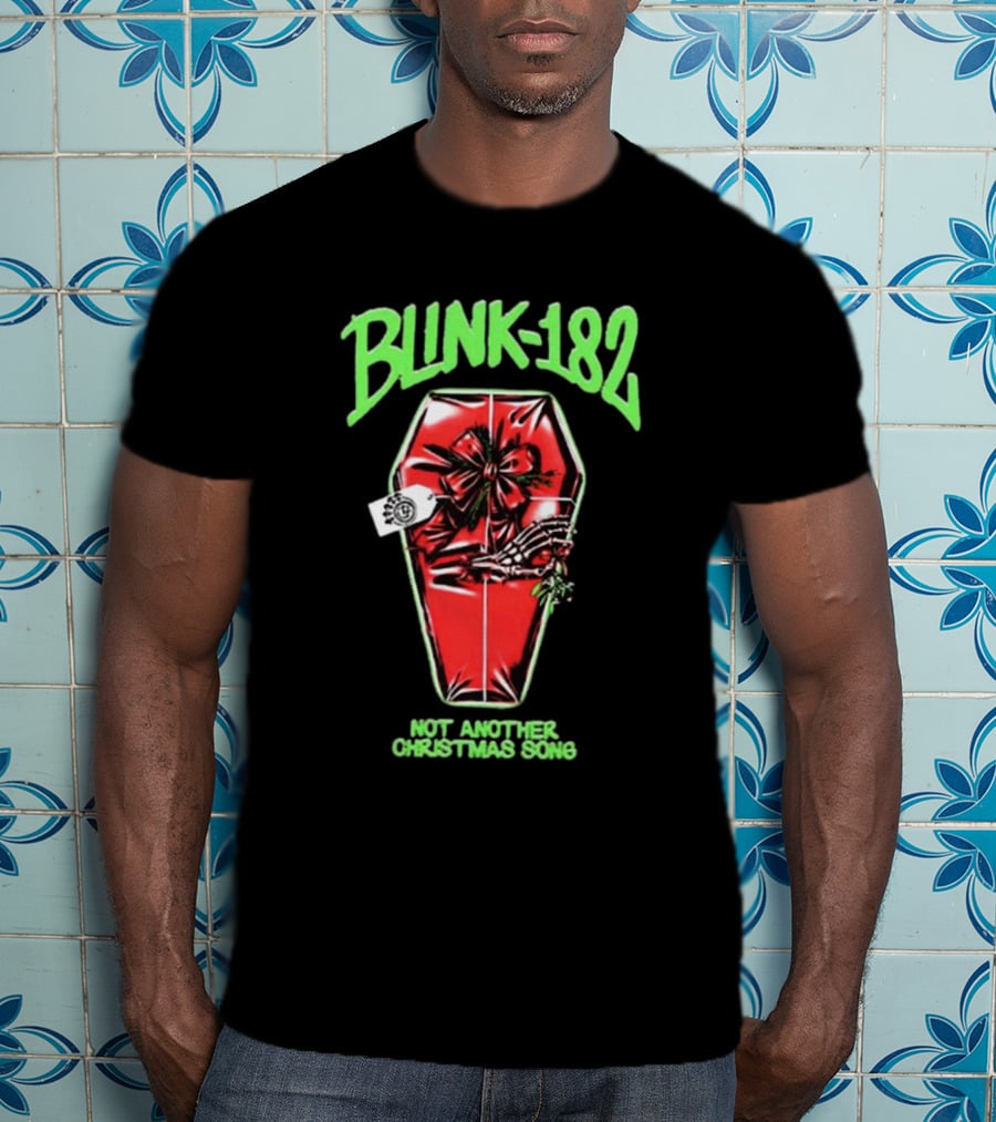 Blink-182 Not Another Christmas Song Coffin Gift T-Shirt