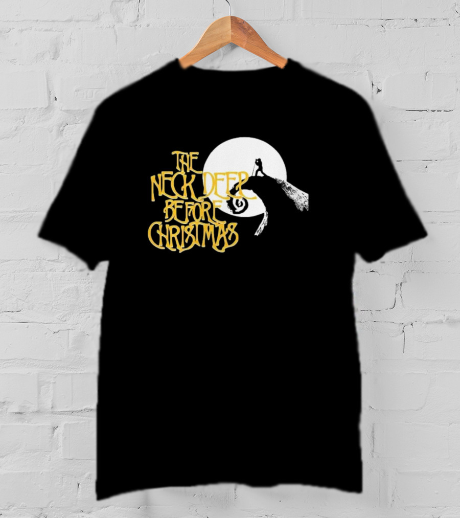 The Neck Deep Before Christmas Moonlit Cliff Scene T-Shirt