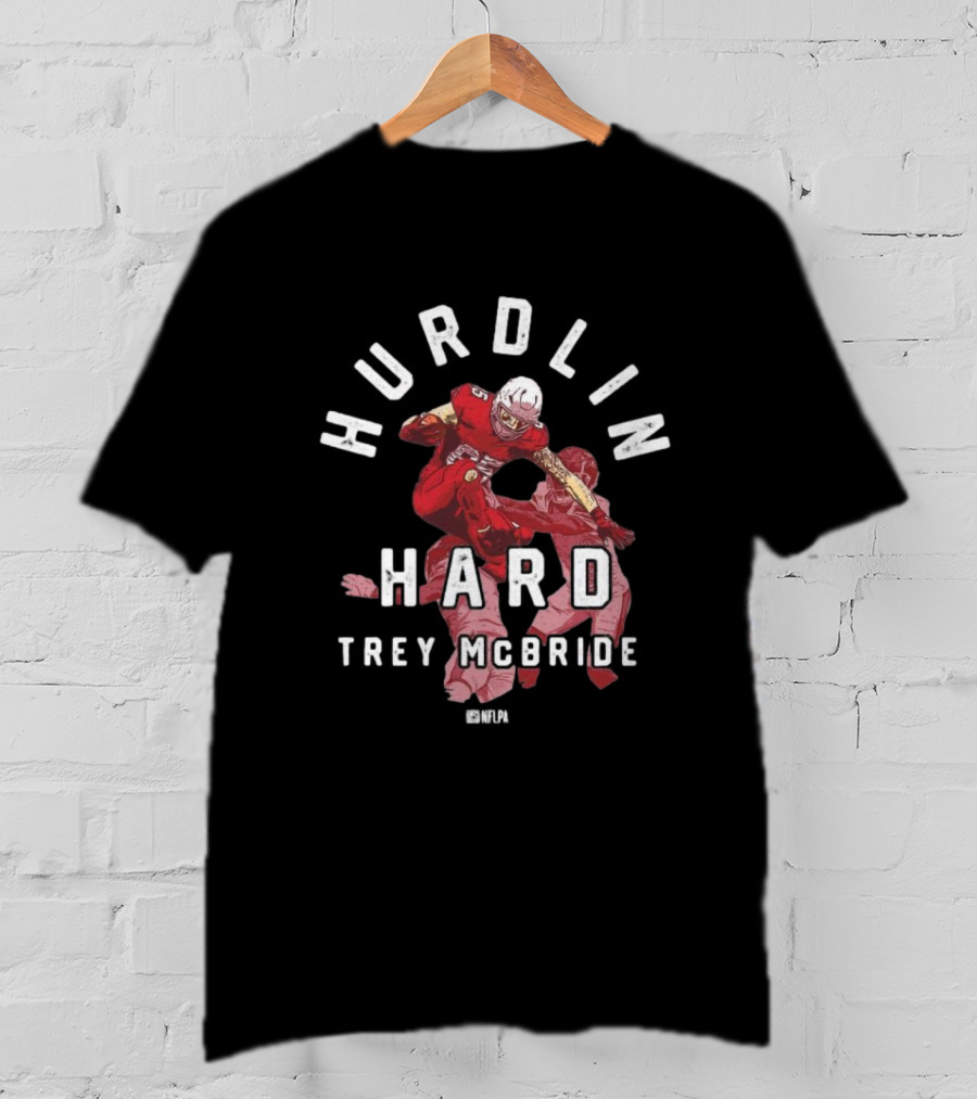 Hurdlin Hard Trey McBride NFLPA Arizona Cardinals T-Shirt