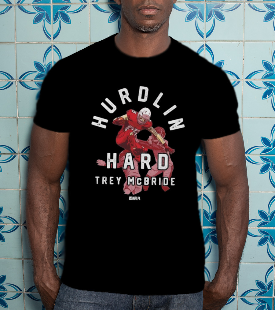 Hurdlin Hard Trey McBride NFLPA Arizona Cardinals T-Shirt