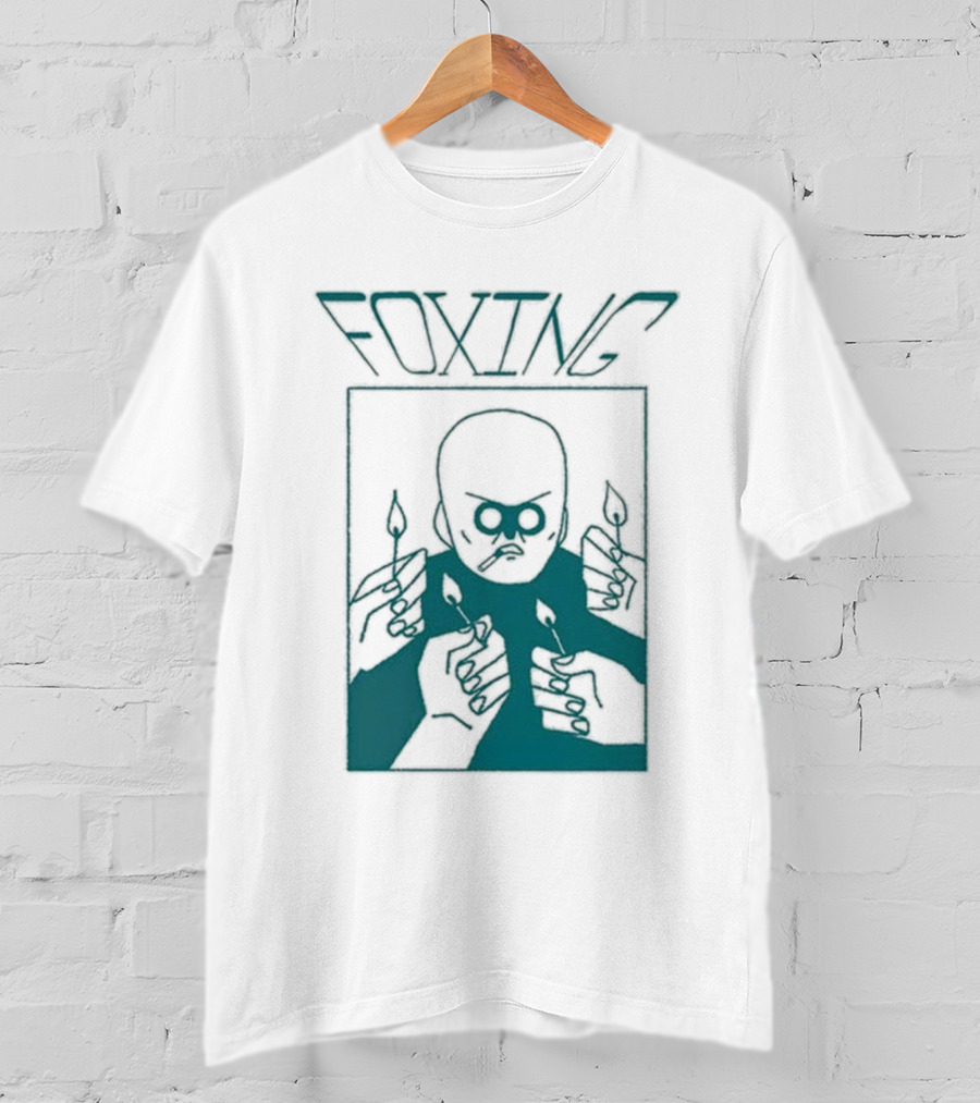 FOXING Cigman White Mysterious Smoker With Matches T-Shirt