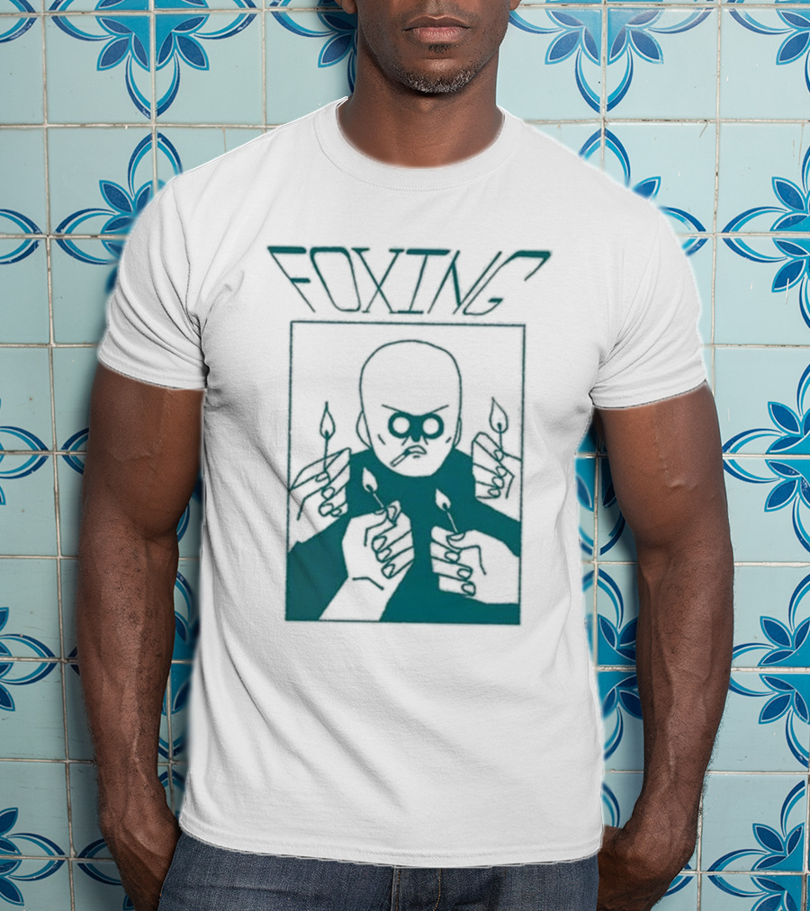 FOXING Cigman White Mysterious Smoker With Matches T-Shirt