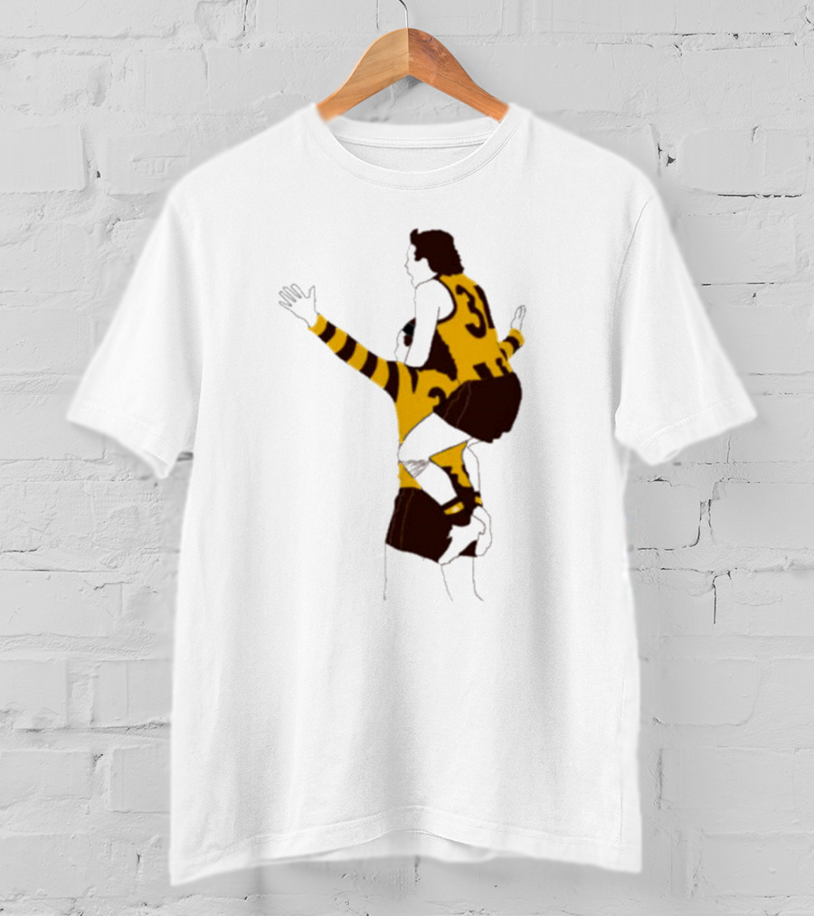 Ginny X Watto Classic Football Celebration Yellow And Black Stripes T-Shirt
