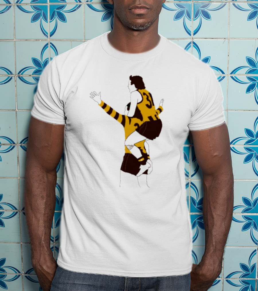 Ginny X Watto Classic Football Celebration Yellow And Black Stripes T-Shirt