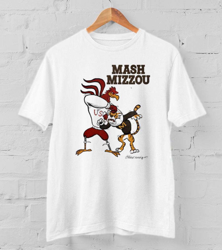 Mash Mizzou South Carolina Gamecocks Vs. Missouri Tigers USC T-Shirt