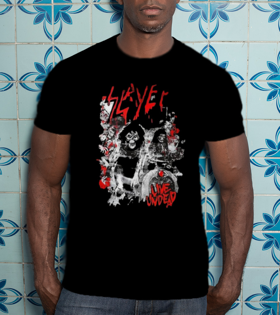 Slayer Live Undead Ghostly Concert Scene T-Shirt