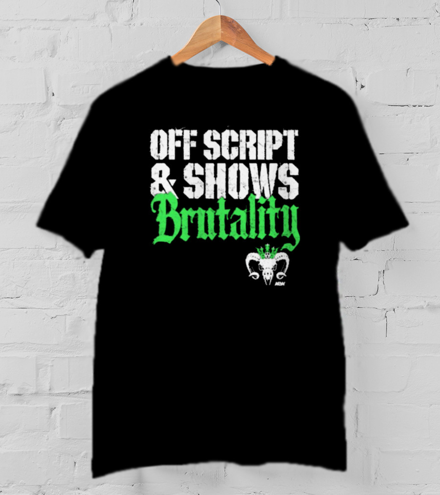 Off Script Shows Brutality Will Ospreay Vintage AEW T-Shirt
