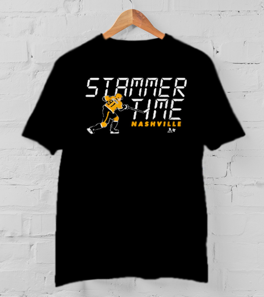 Stammer Time Nashville Hockey 91 T-Shirt