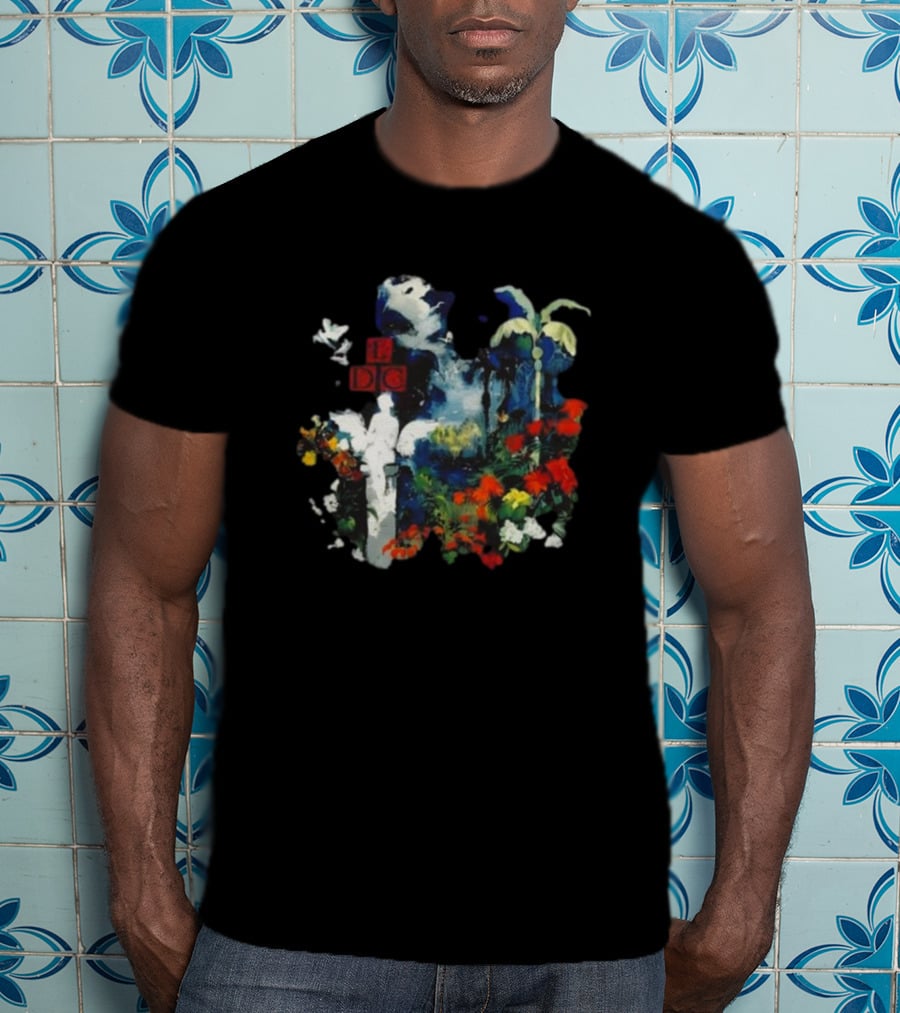 Tedua Oasis Tropical Fantasy With Lush Flowers And Palm Trees T-Shirt