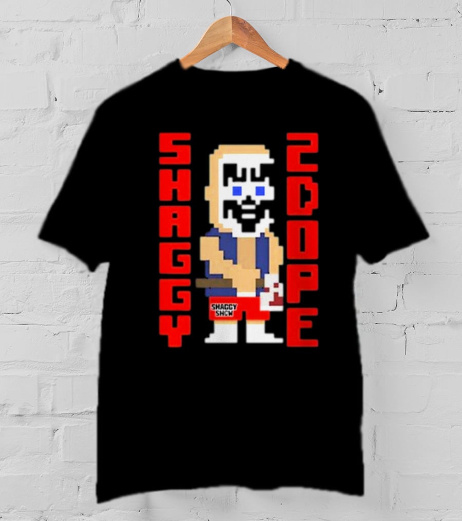 Shaggy 2 Dope Retro Pixel Art From The Shaggy Show Video-game T-Shirt