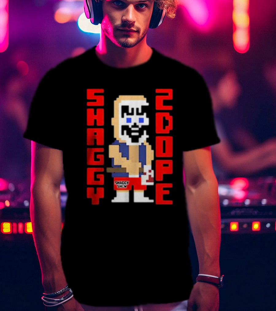 Shaggy 2 Dope Retro Pixel Art From The Shaggy Show Video-game T-Shirt