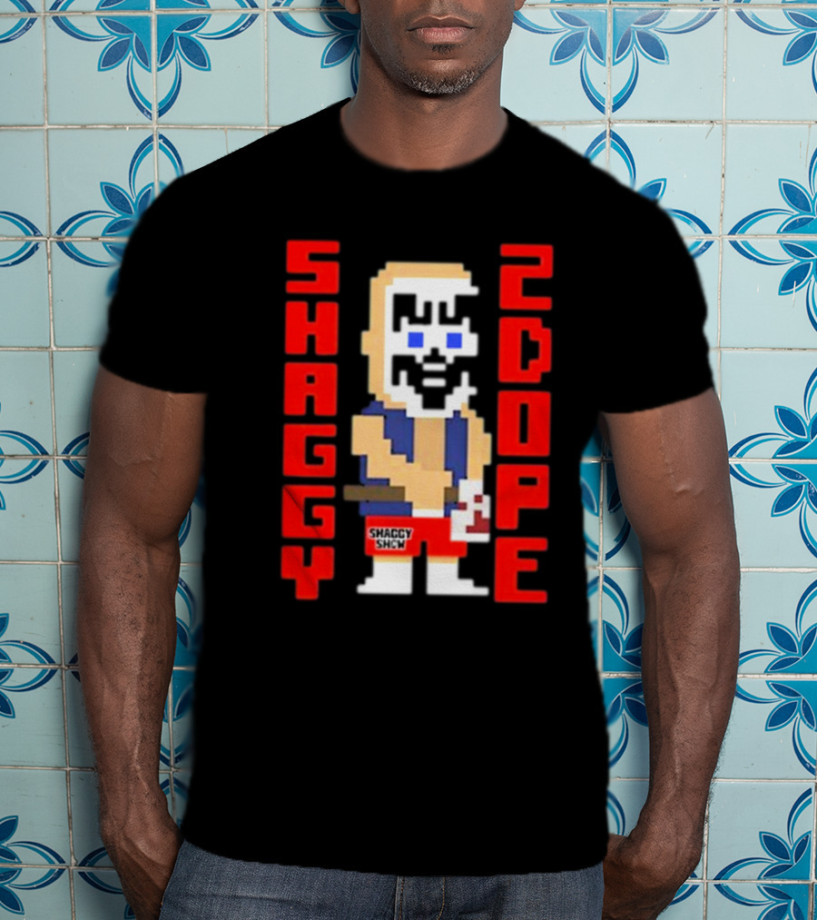 Shaggy 2 Dope Retro Pixel Art From The Shaggy Show Video-game T-Shirt
