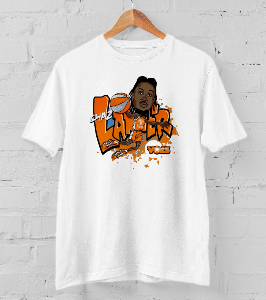 Chaz Lanier Tennessee Vols Basketball Caricature NCAA Volunteers T-Shirt