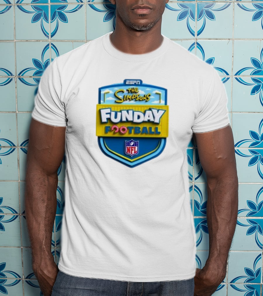 ESPN The Simpsons Funday Football NFL T-Shirt