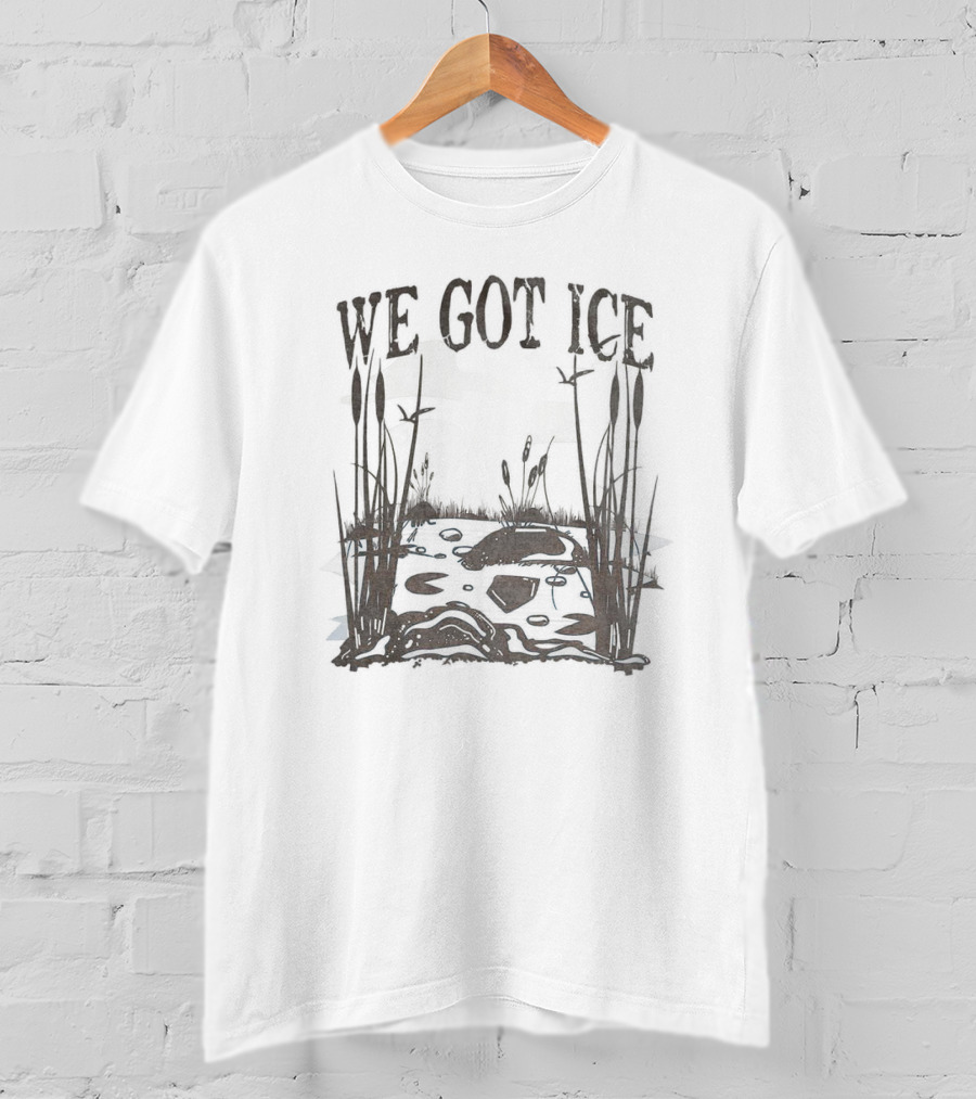 Home Of The Blue Heron We Got Ice Swamp Scene T-Shirt