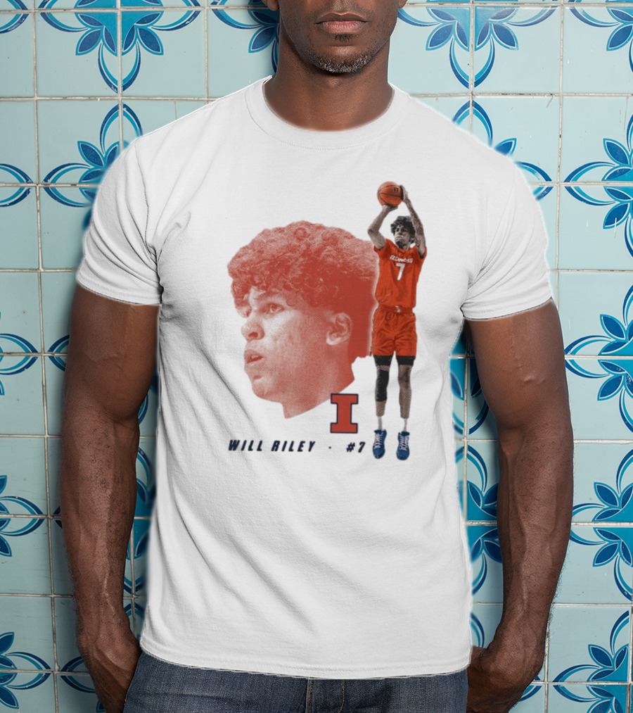 Will Riley #7 Illinois Fighting Illini Big Ten Iconic T-Shirt