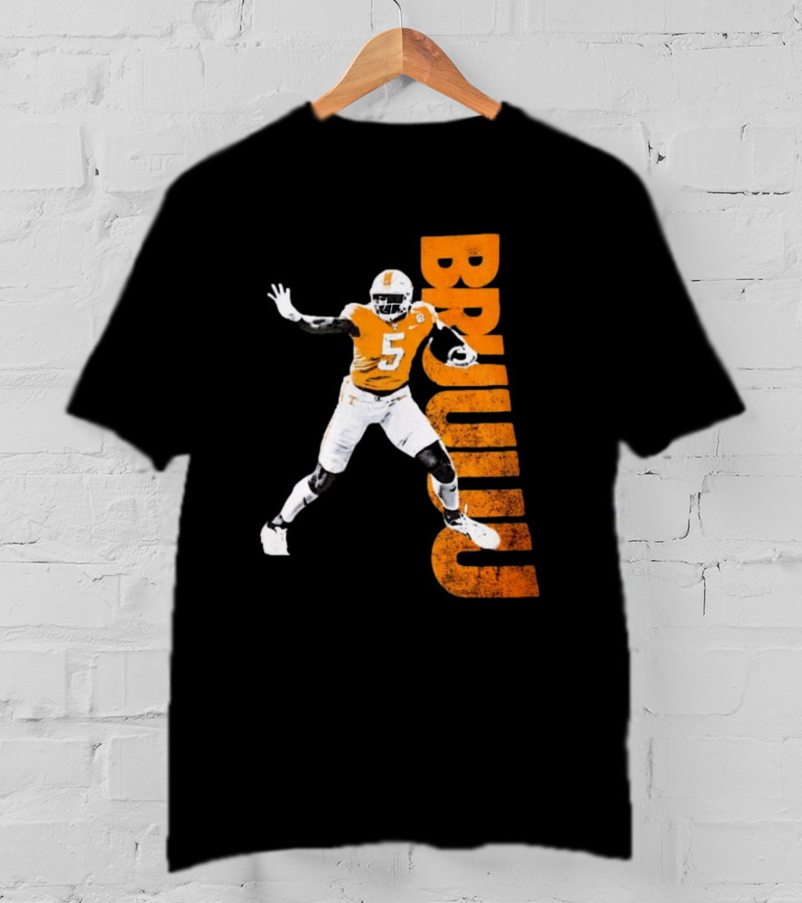Bruuuu Tennessee Vols 5 Bru Mccoy NCAA Football Iconic T-Shirt