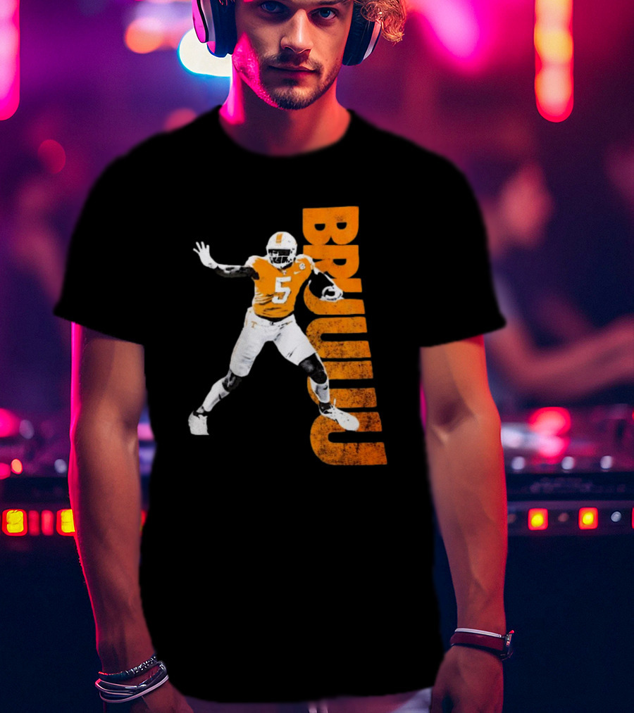Bruuuu Tennessee Vols 5 Bru Mccoy NCAA Football Iconic T-Shirt