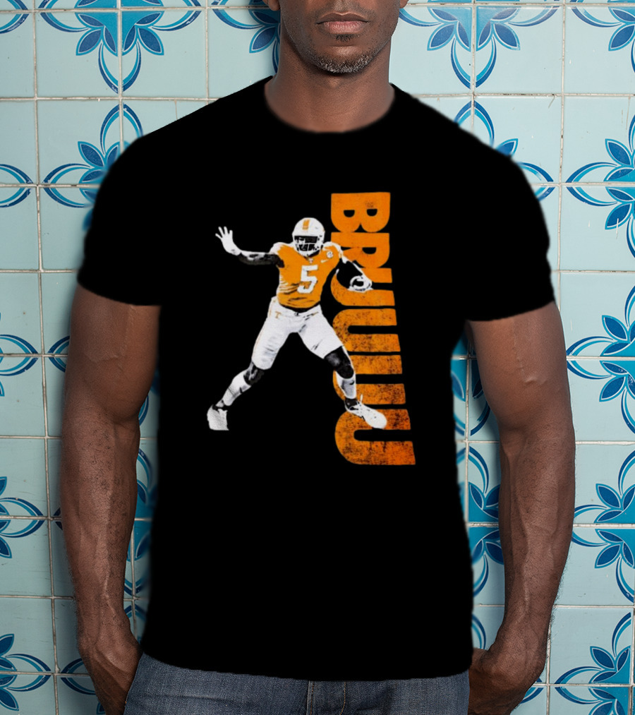 Bruuuu Tennessee Vols 5 Bru Mccoy NCAA Football Iconic T-Shirt