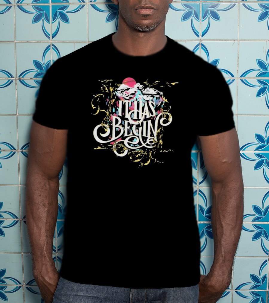 Critical Role It Has Begin Clouds Pink Sun T-Shirt