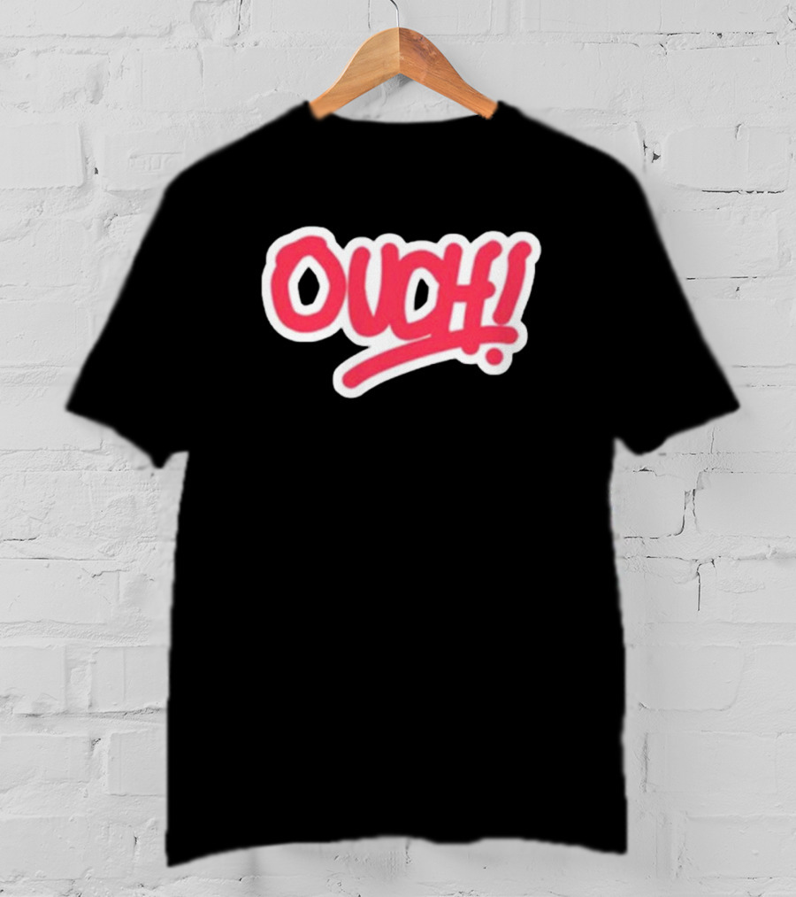 Matt Watson Ouch Red Text 90s T-Shirt
