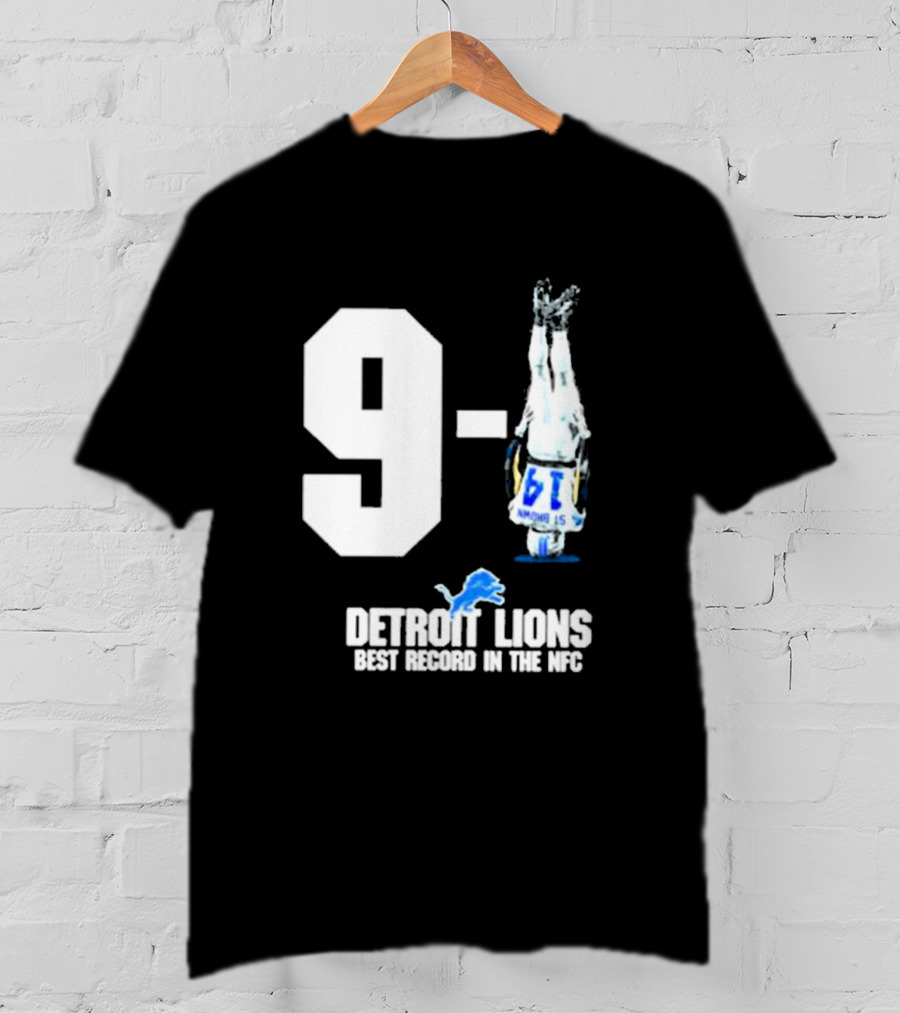 Onepride 9 1 Detroit Lions Best Record In The NFC T-Shirt