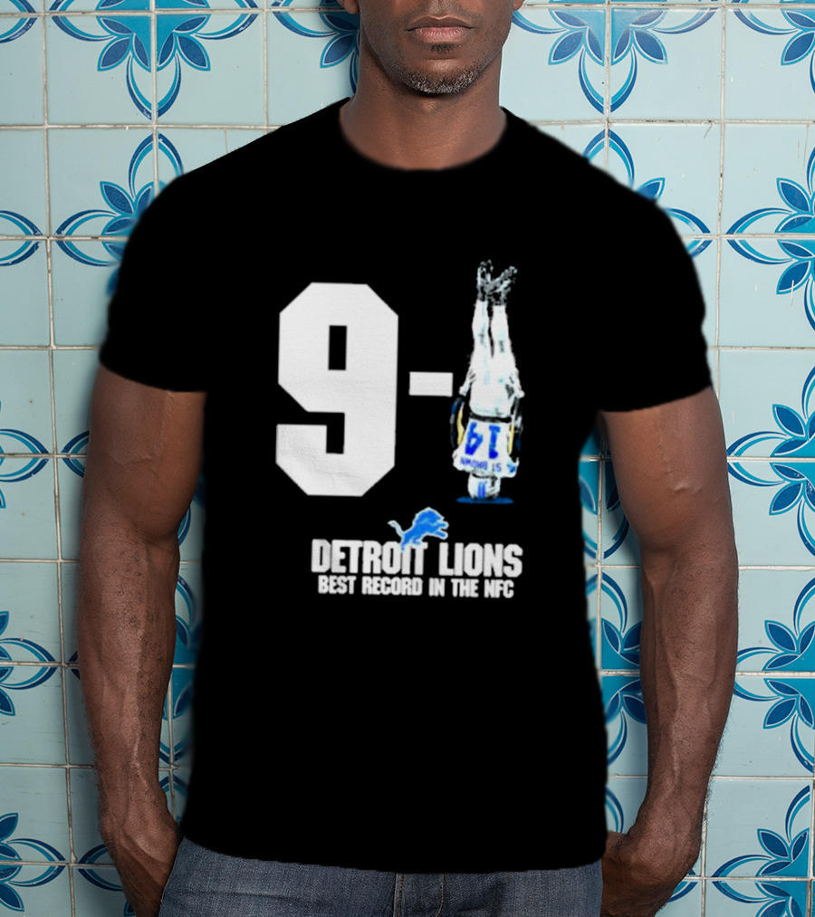 Onepride 9 1 Detroit Lions Best Record In The NFC T-Shirt