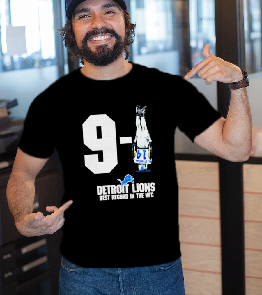 Onepride 9 1 Detroit Lions Best Record In The NFC T-Shirt