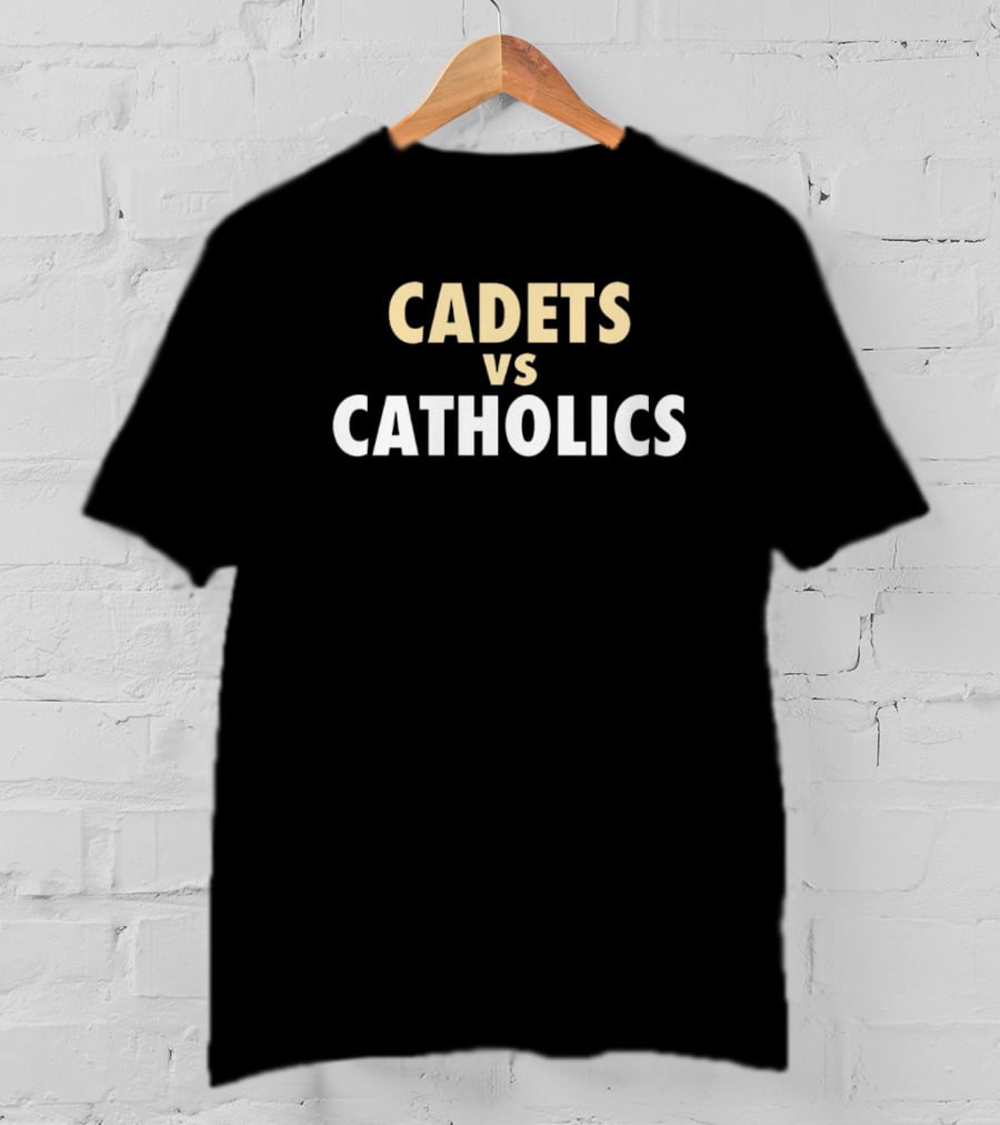 Cadets Vs. Catholics New Orleans Saints NFL Showdown T-Shirt