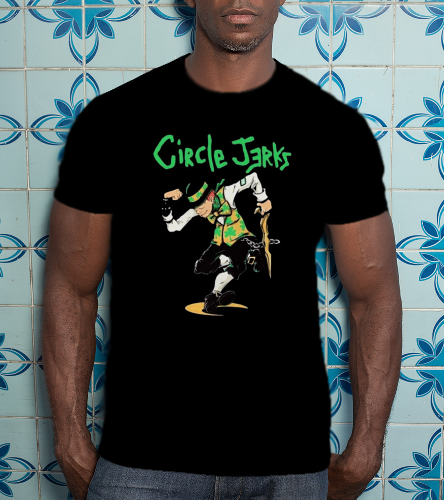 Circle Jerks Band Boston 24 Dance Leprechaun T-Shirt
