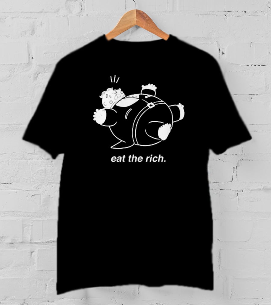 Eat The Rich Cartoon Character Noah Adams T-Shirt